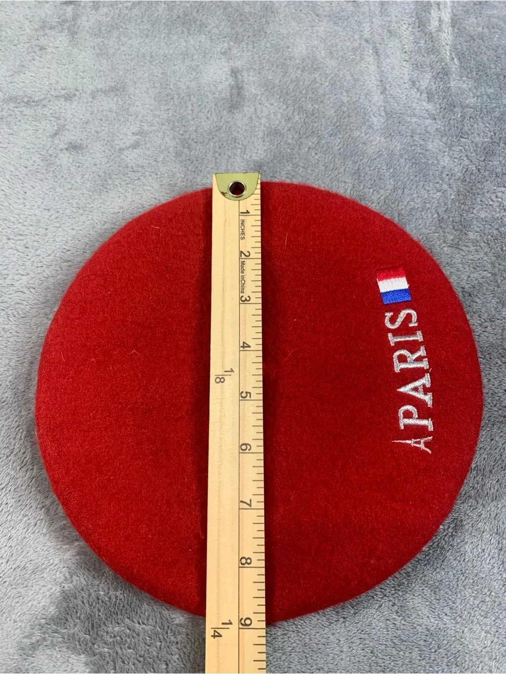 Kids Red Wool Blend Beret - Stylish Girls & Boys Hat